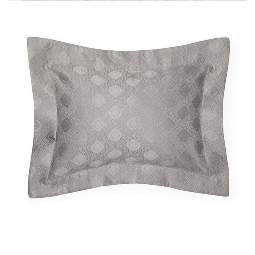 Sferra Gaeta Sham Boudoir Flange Flint 12x16 Brand NWT Italy Matelassé #4315
